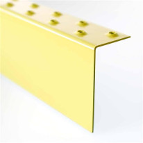 Combo nez de marche larg 50 mm / contremarche H 100 mm en Acier galva - Int / Ext Jaune