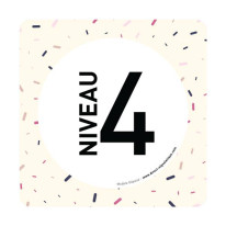 Plaque de porte Niveau 4 - 150 x 150 mm - PVC de 2