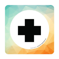 Plaque de porte Infirmerie - 150 x 150 mm - PVC de