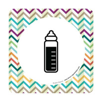 Plaque de porte Biberonnerie - 150 x 150 mm - PVC 