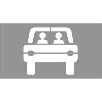Pochoir Voiture Covoiturage - 635 x 555 mm