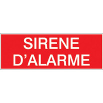 Etiquette Sirène d´alarme STF 1518S