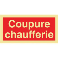 Panneau photoluminescent Coupure chaufferie