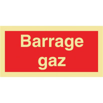 Panneau photoluminescent Barrage gaz