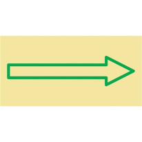 Flèche directionnelle photoluminescente