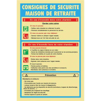 Consignes de maison de retraite - PVC Photolumines