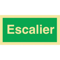 Panneau Escalier Photoluminescent Classe D - H 150