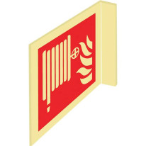 Drapeau Lance à incendie photoluminescent Classe D