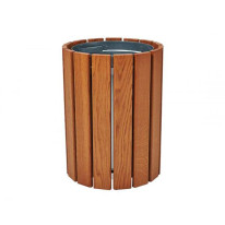 Corbeille urbaine ronde de propreté