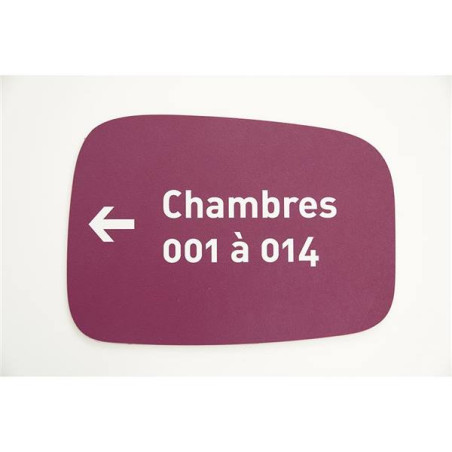 Plaque Directionnelle personnalisée A4 - Touchy®