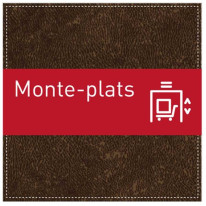 Plaque de Porte Monte-plats - H110 x L110 mm - Gam