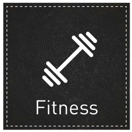 Plaque de Porte Fitness - H110 x L110 mm - Gamme B