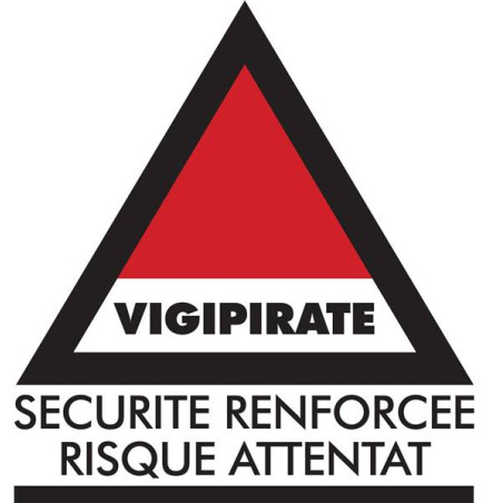 Panneau Vigipirate - Niveau Sécurité renforcée Ris