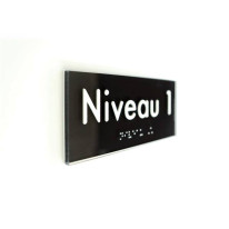 Plaque de Porte Pop-Art® en plexi - Niveau 1 - Rel