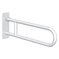 Barre de d´appui escamotable en inox blanc