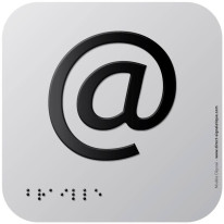 Pictogramme Alu avec relief Zone Wifi