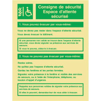 Consignes EAS - espace attente de sécurité photolu