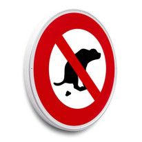 Panneau routier Déjection canine interdite