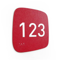 Plaque de porte Touchy® Square - Chiffre personnal