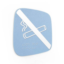 Plaque de porte Touchy® Square - Non-fumeurs - 120