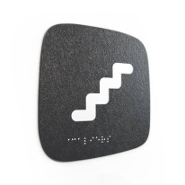 Plaque de porte Touchy® Square - Escaliers - 120 x