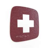 Plaque de porte Touchy® Square - Infirmerie - 120