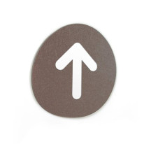 Signalétique Touchy® Disk - Picto En haut - Diamèt