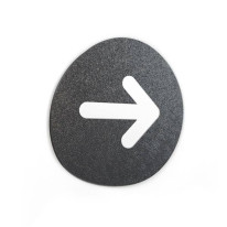 Signalétique Touchy® Disk - Picto Flèche droite -