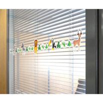 Adhésif de vitre - Motif animaux de la savane - Lo