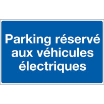Panneau Parking réservé aux véhicules électriques 