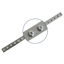 Profil antidérapant à visser - En acier galvanisé 