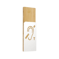 Picto Boucle Magnétique Bois et Alu - Gamme Wood®