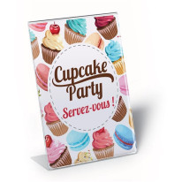 Présentoirs de table incliné - Lot de 2