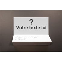 Support tactile en braille - Texte personnalisé