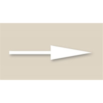 Lot de 5 Flèches Thermocollantes Blanches