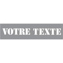 Pochoir avec Texte Personnalisé