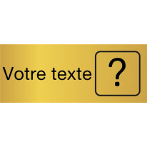 Etiquette gravée Personnalisée - Gamme Métal