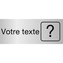 Etiquette gravée Personnalisée - Gamme Métal