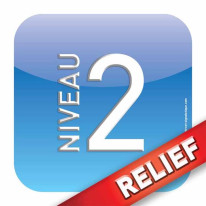 Plaque d´étage - Niveau 2 - Relief´Icone® Dimensio