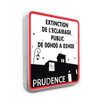 Panneau Extinction de l´Eclairage Public
