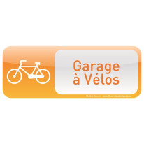 Plaque de porte Local Vélos Text´icone®