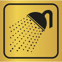 Picto gravé Douche  - Gamme Métal