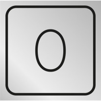 Picto gravé Etage 0 - Gamme Métal
