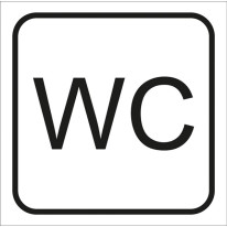 Picto gravé WC - Gamme Couleur