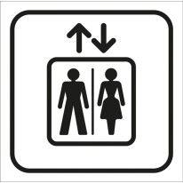 Picto gravé Ascenseur - Gamme Couleur