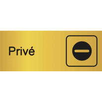 Etiquette gravée Privé - Gamme Métal