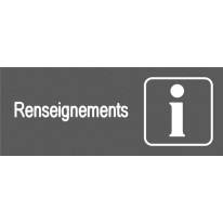 Plaquette gravée Renseignements - Gamme Couleur