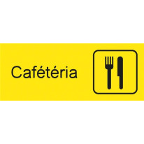 Plaquette gravée Cafétéria - Gamme Couleur