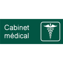 Plaquette gravée Cabinet médical - Gamme Couleur