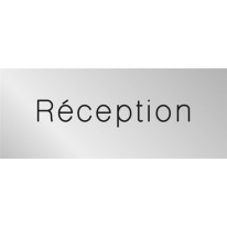 Signalétique gravée Réception - Gamme Métal